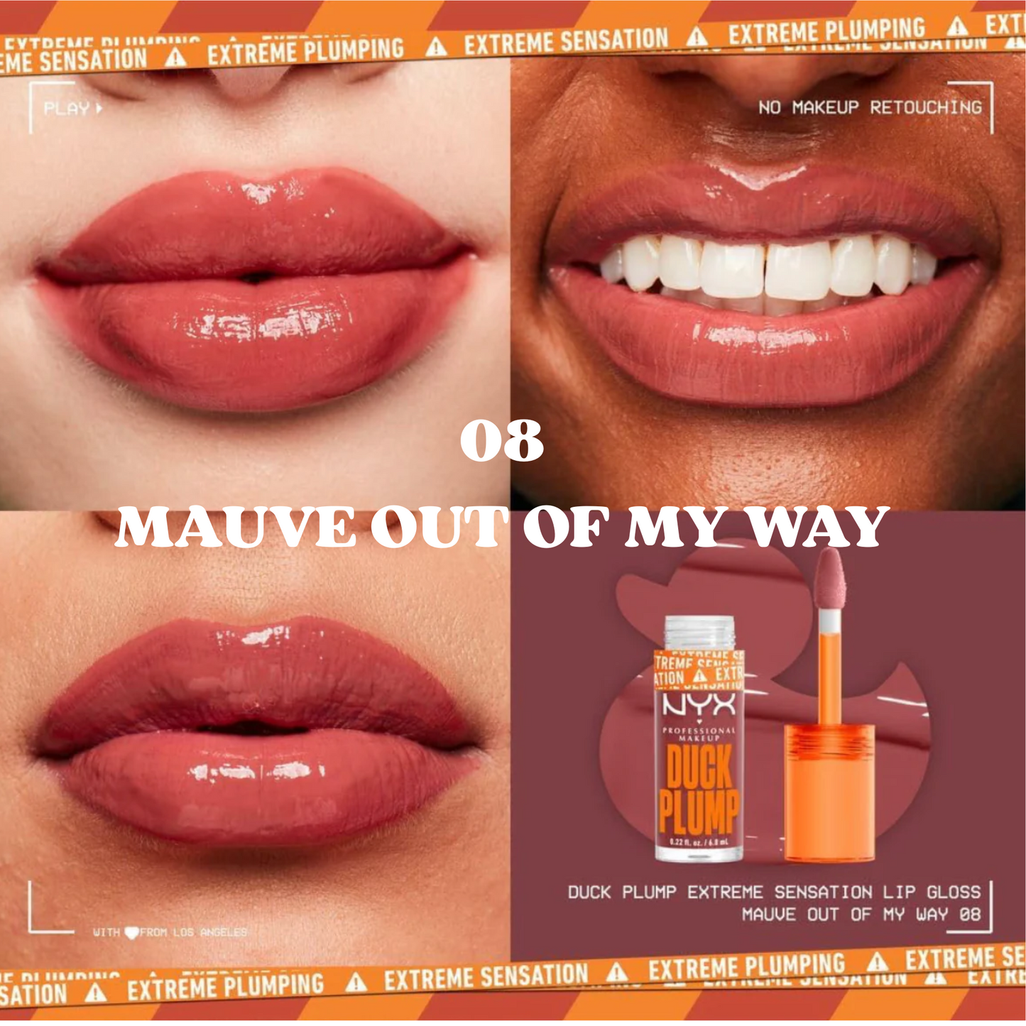 08 GLOSS DUCK PLUMP LABIOS MAUVE OUT OF MY WAY (7ml)