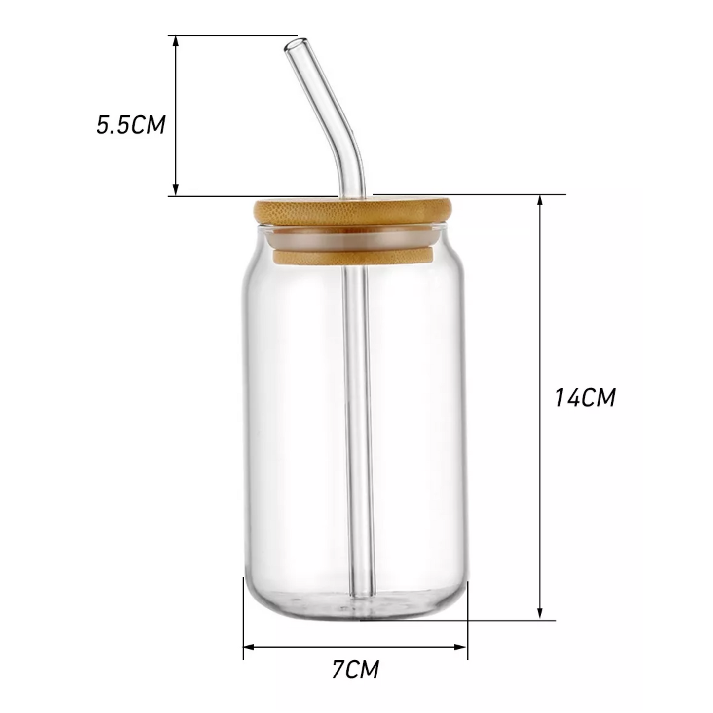 Set de 8 vasos de cristal