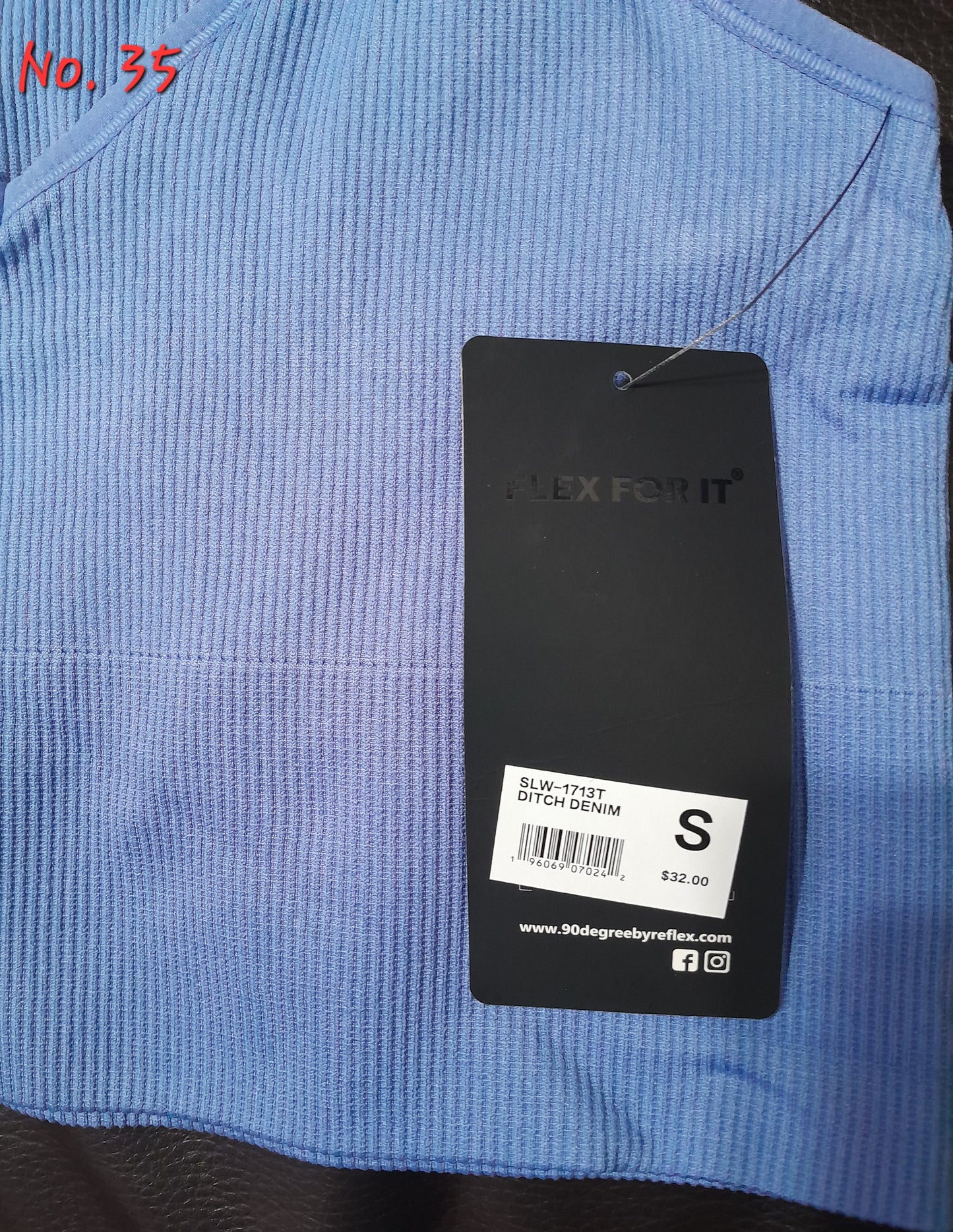 No. 35 Top de mujer COLOR DITCH DENIM 90° by reflex (6 piezas)