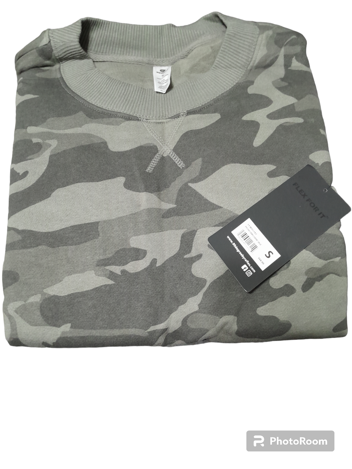 Suéter color CAMO DARK SAGE 90° by Reflex (6 piezas)