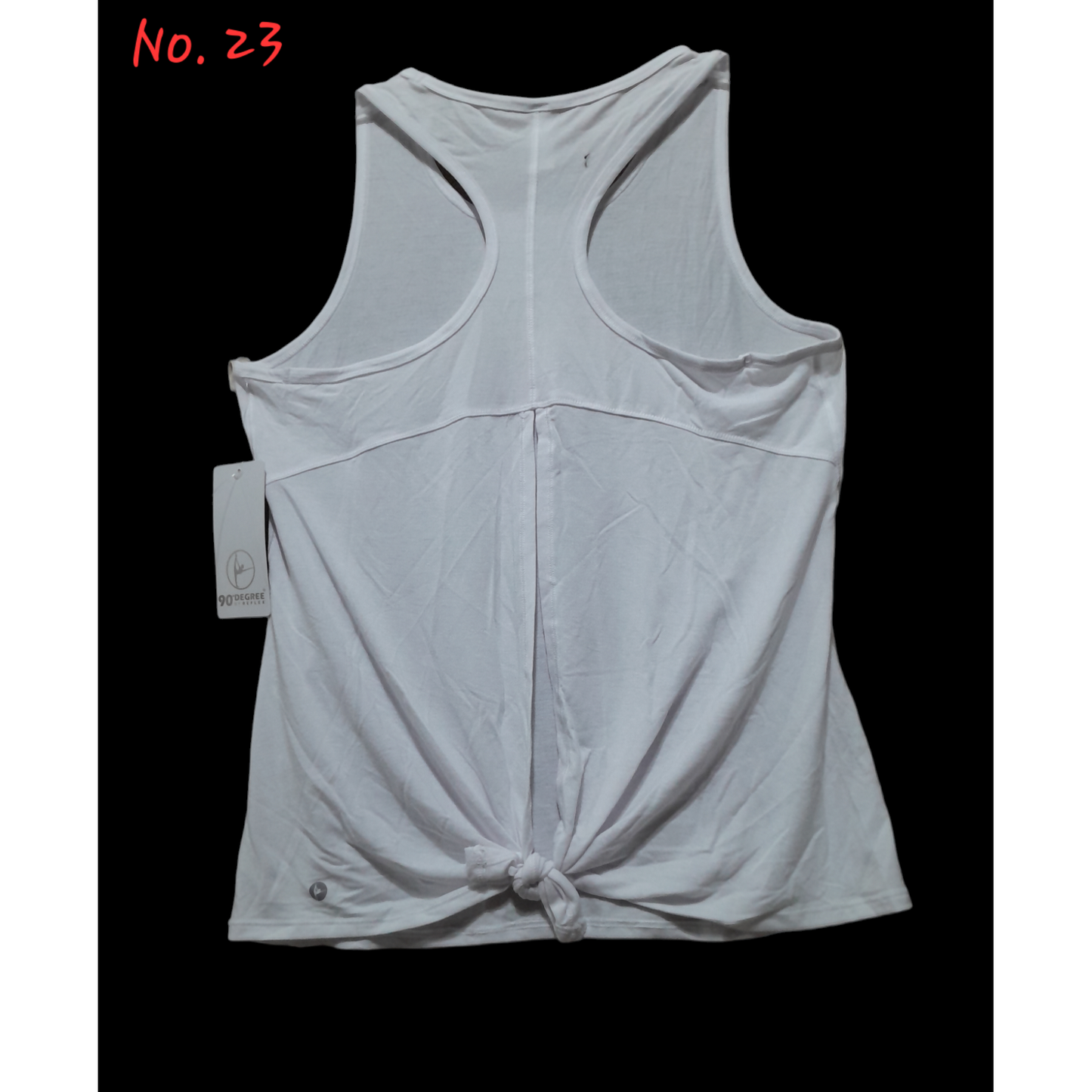 No. 23 Blusa deportiva color blanco para mujer 90° by reflex (2 piezas)