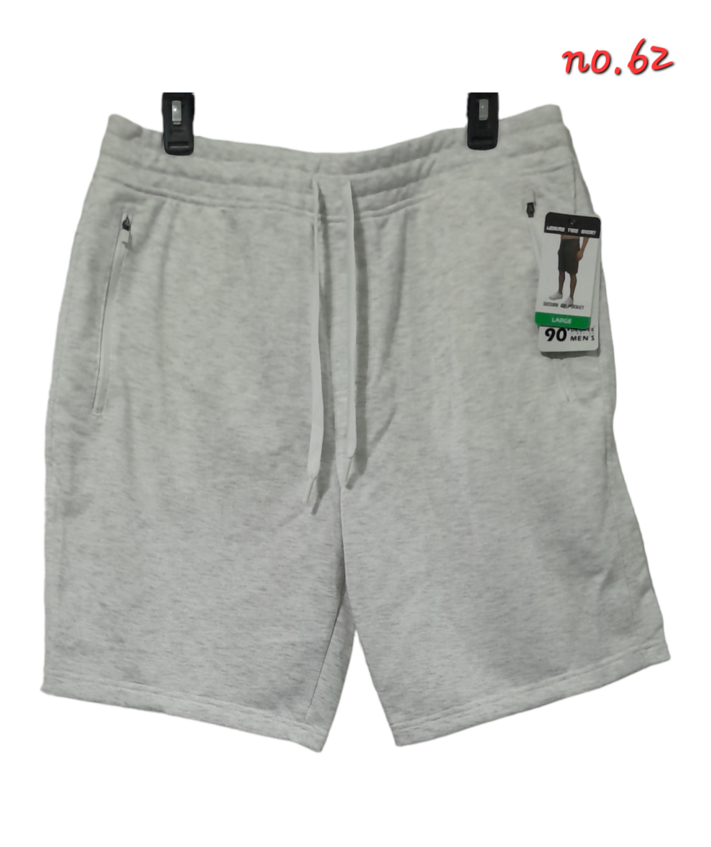 No. 62 Short de Hombre COLOR: HTR.LT.GREY 90° by reflex (1 pieza)