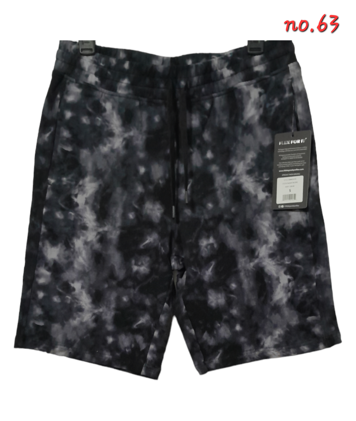 No. 63 Short de Hombre COLOR: BLACK TIE DYE 90° by reflex (1 pieza)
