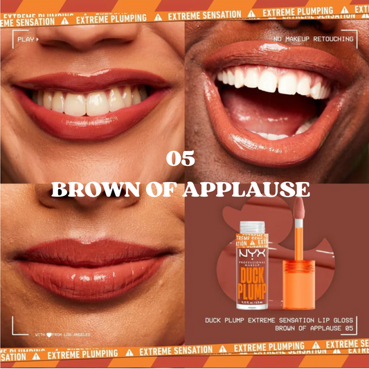 05 GLOSS DUCK PLUMP LABIOS BROWN OF APPLAUSES (7ml)
