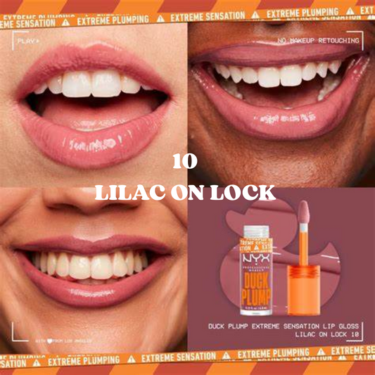 10 GLOSS DUCK PLUMP LILAC ON LOCK (7ml)