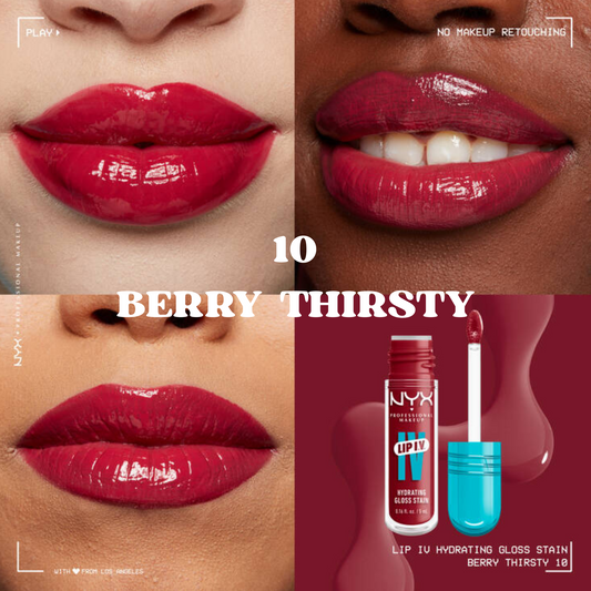 10 GLOSS NYX LABIOS BERRY THIRSTY (5 ml)