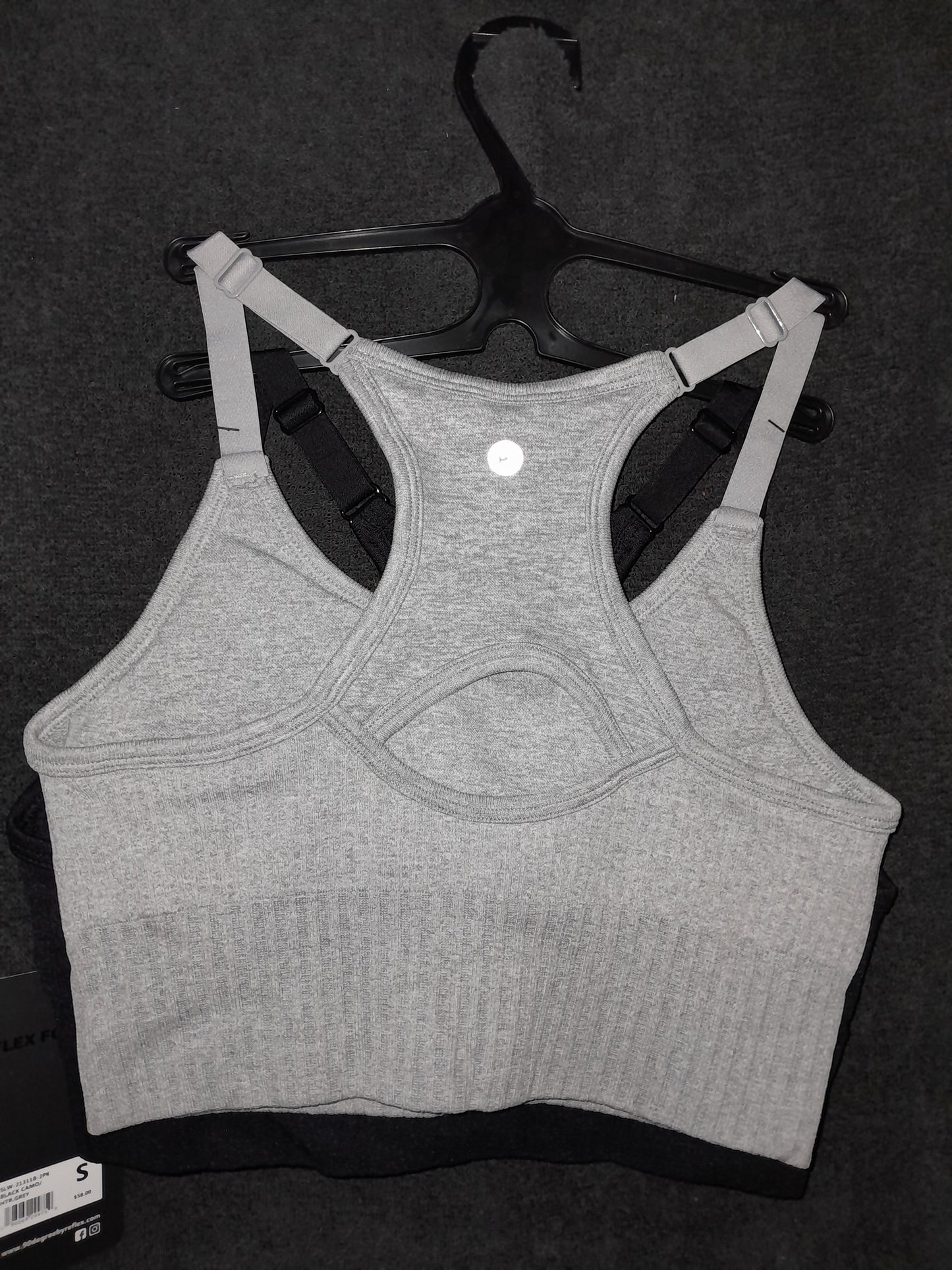 No. 29 Par de top color negro y gris para mujer 90° by reflex (12 pares)