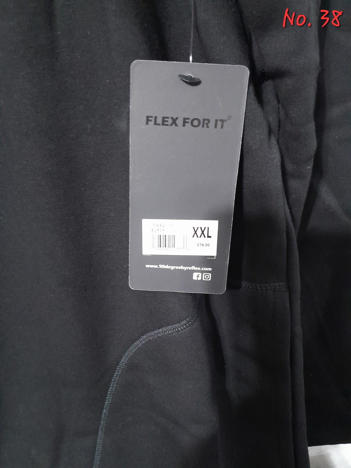 No. 38 Suéter para hombre COLOR: BLACK 90° by reflex (1 pieza)
