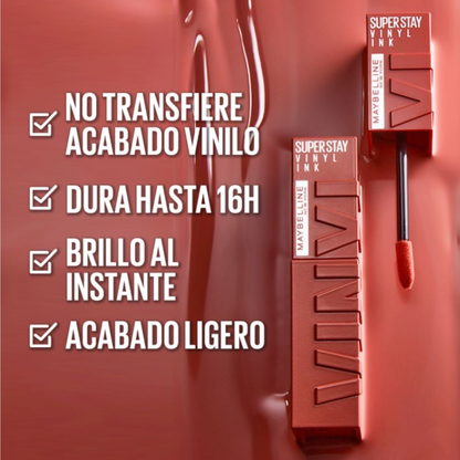 Labial Líquido SuperStay Vinyl Ink de Larga Duración (4.2 ml)
