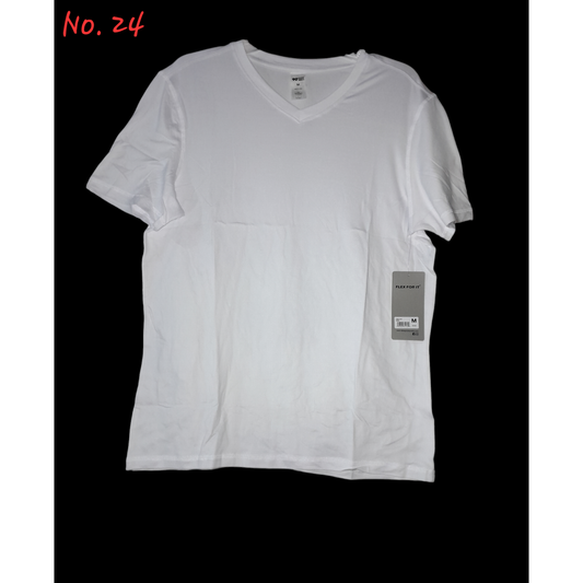 No. 24 Playera deportiva color blanco para hombre 90° by reflex (2 piezas)