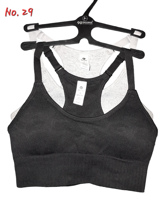 No. 29 Par de top color negro y gris para mujer 90° by reflex (12 pares)