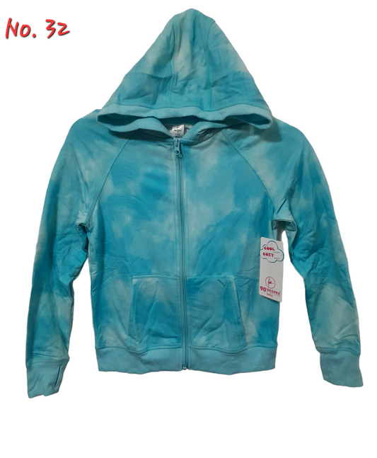 No. 32 Suéter infantil de niña COLOR OVERCAST AQUA 90° by reflex (2 piezas)
