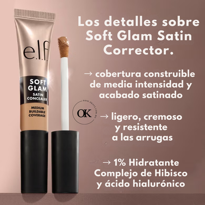 CORRECTOR STINADO SFOT GLAM ELF