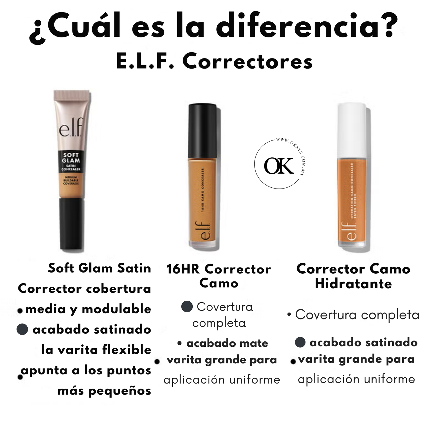 CORRECTOR STINADO SFOT GLAM ELF